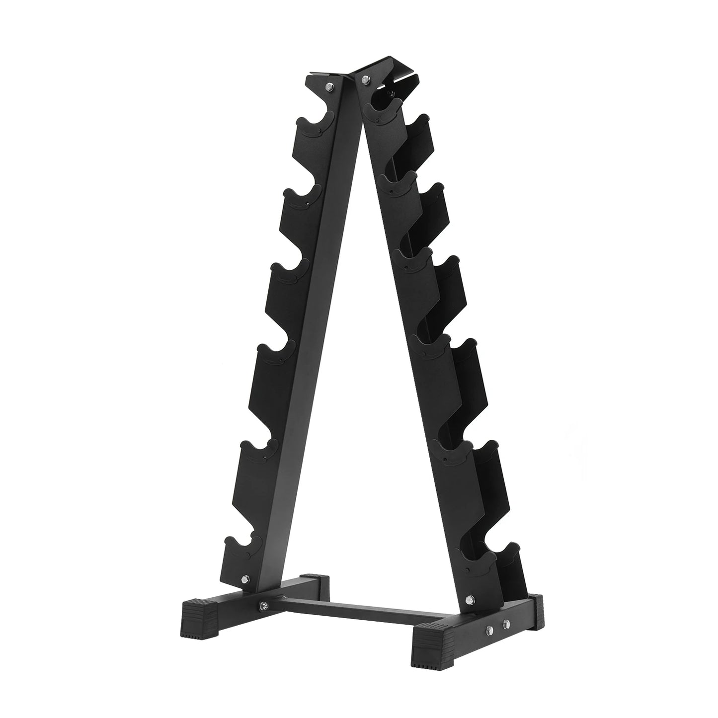Six-Tier Dumbbell Rack Stand 660 Lb Capacity Steel
