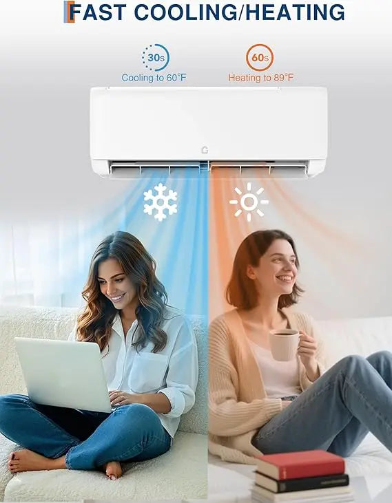 Acekool Mini Split Heat Pump Inverter Air Conditioner