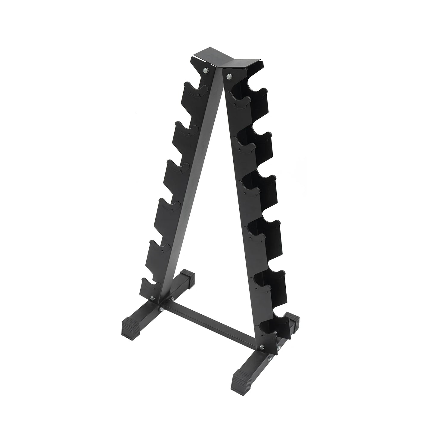 Six-Tier Dumbbell Rack Stand 660 Lb Capacity Steel