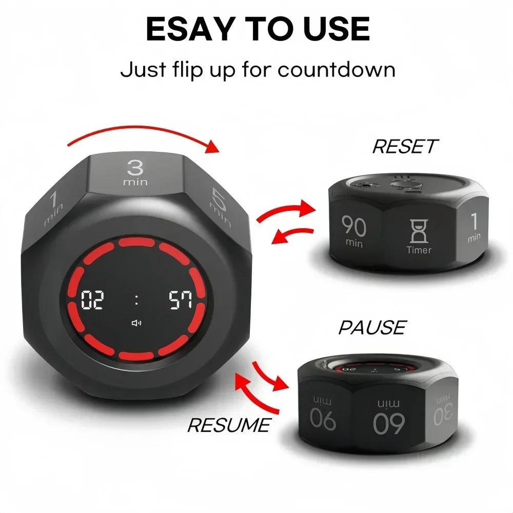 Choice Tomato Shape Digital Timer Pomodoro Countdown Clock