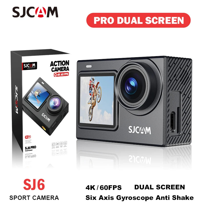 SJCAM SJ6 Pro 4K Action Camera With Dual Screen Waterproof