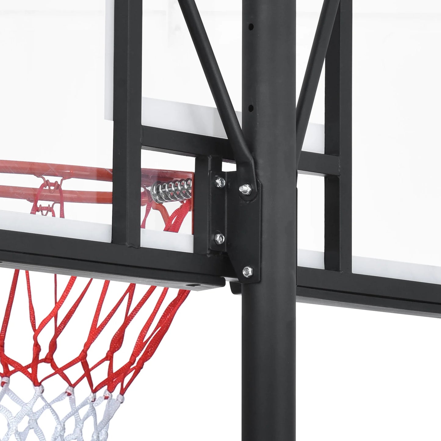 Portable Basketball Hoop System With LED Lights And Height Adjustable