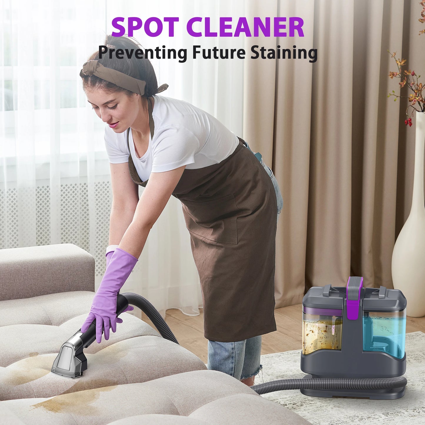 INSE C9 Corded Vacuum Cleaner With Wet Sprayer Hose