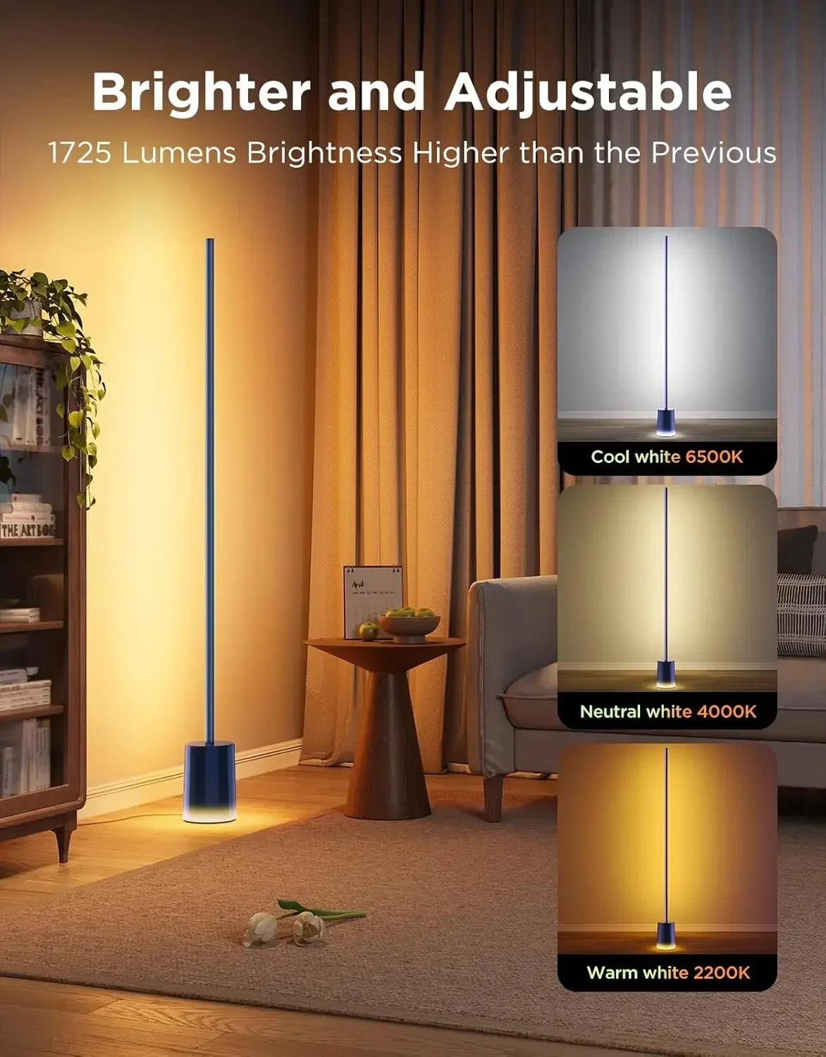 Floor Lamp 2 With Matter RGBIC Alexa Compatible Scene Modes