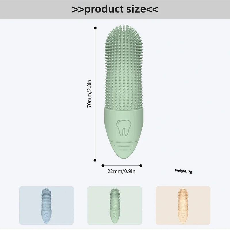 Dog Finger Toothbrush 360 Degree Cleaning Silicone Dental Care