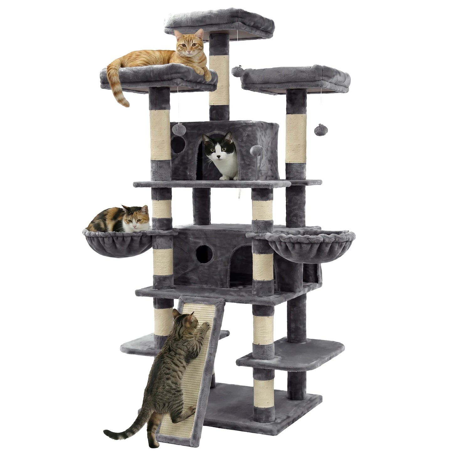 Cat Tree Tower Indoor Activity Center With Condos And Perches