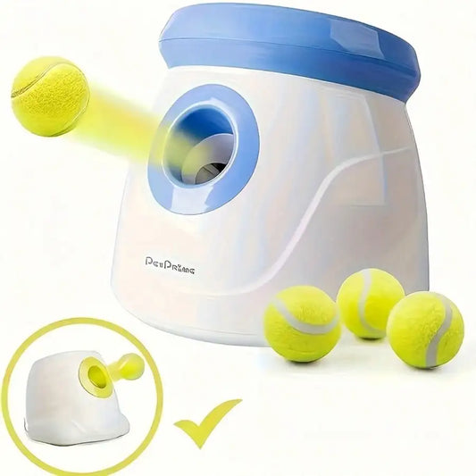 4-Pack Interactive Dog Tennis Balls Rubber for Small and Medium Dogs