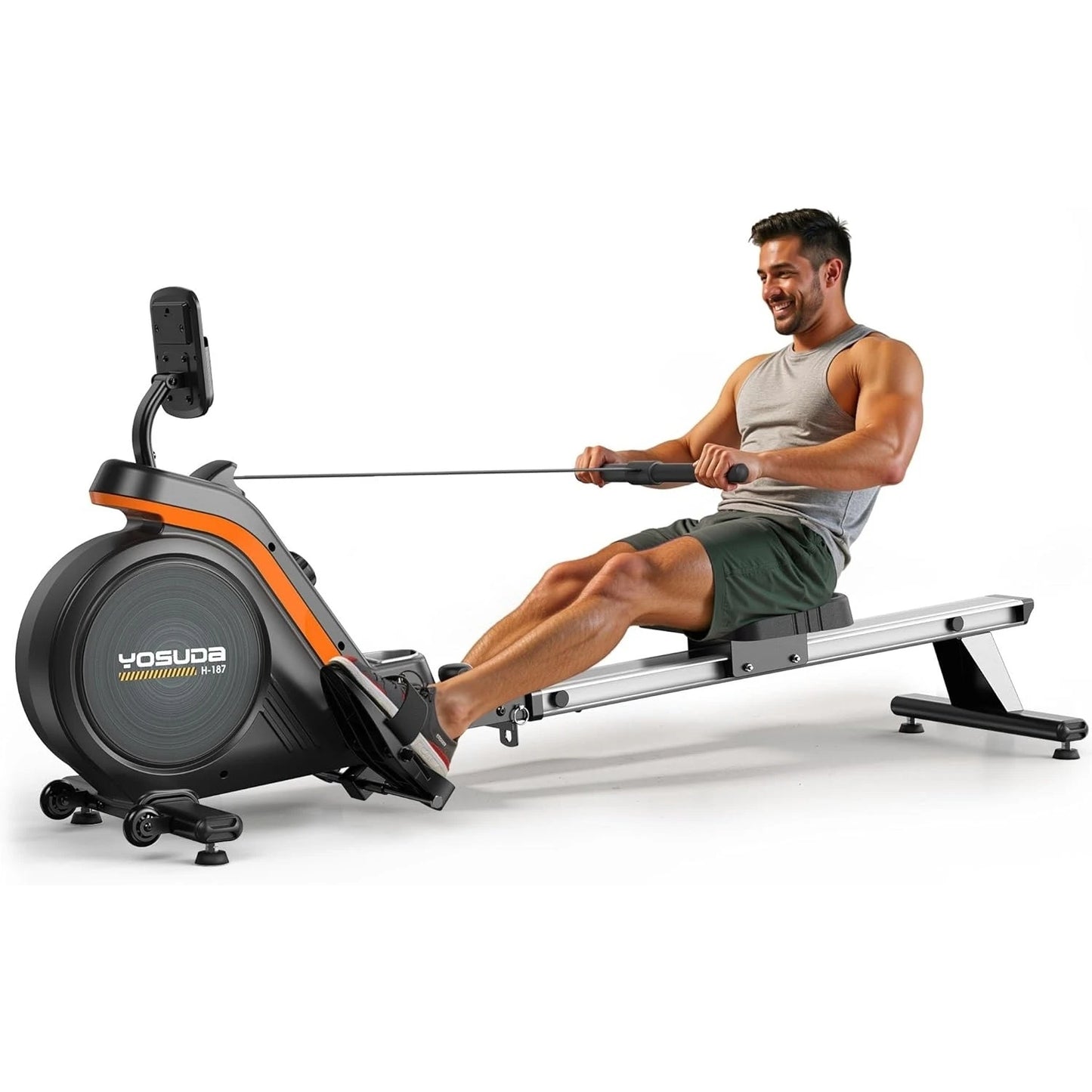 YOSUDA Magnetic Rowing Machine For Home With Bluetooth App Support