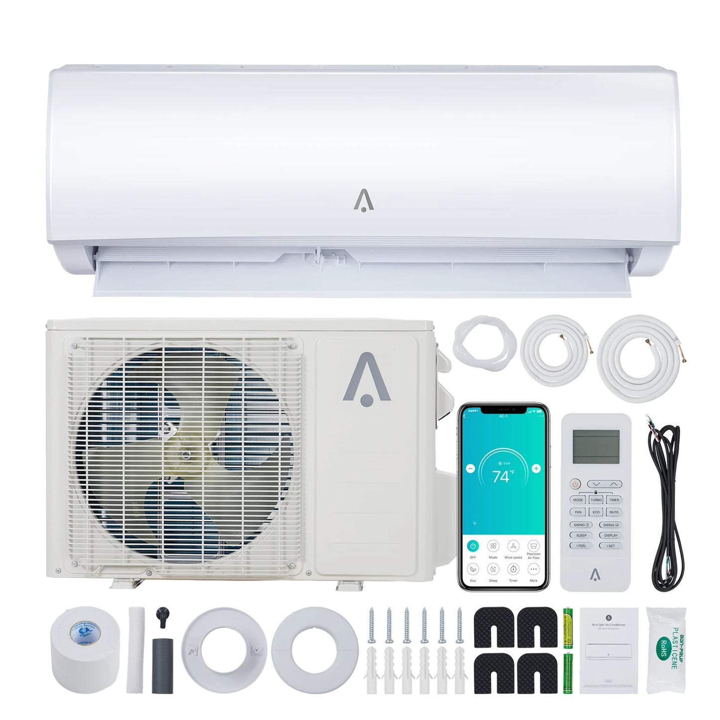 HiMISSCooling Mini Split Inverter Ductless AC With WiFi Control