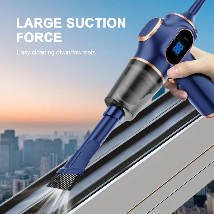 ABS Wireless Car Vacuum Cleaner Cordless Mini Cleaning Machine HEPA