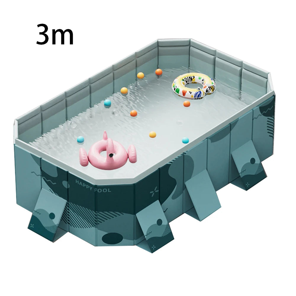 Foldable Outdoor Pool For Garden NonInflatable Family Pool