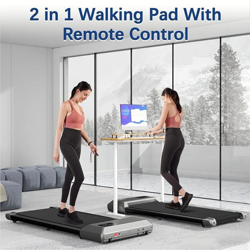 Home Use Treadmill 2.5HP 300lbs Capacity TwoInOne Walking Running