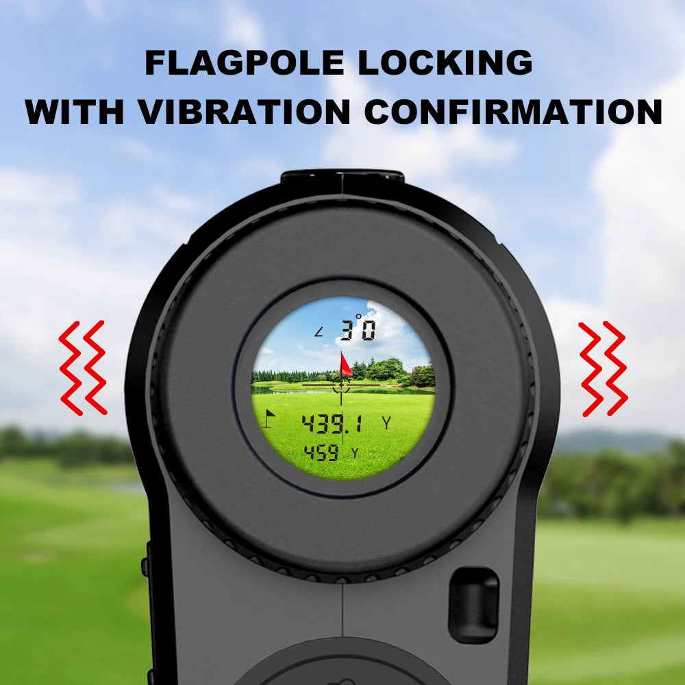 REVASRI Golf Rangefinder With 6x Magnification And Slope-Compensated Distance