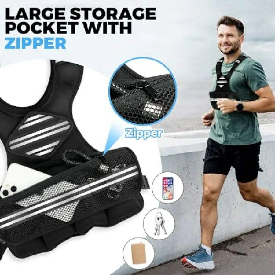 LISM Adjustable Weighted Vest for Running and Training