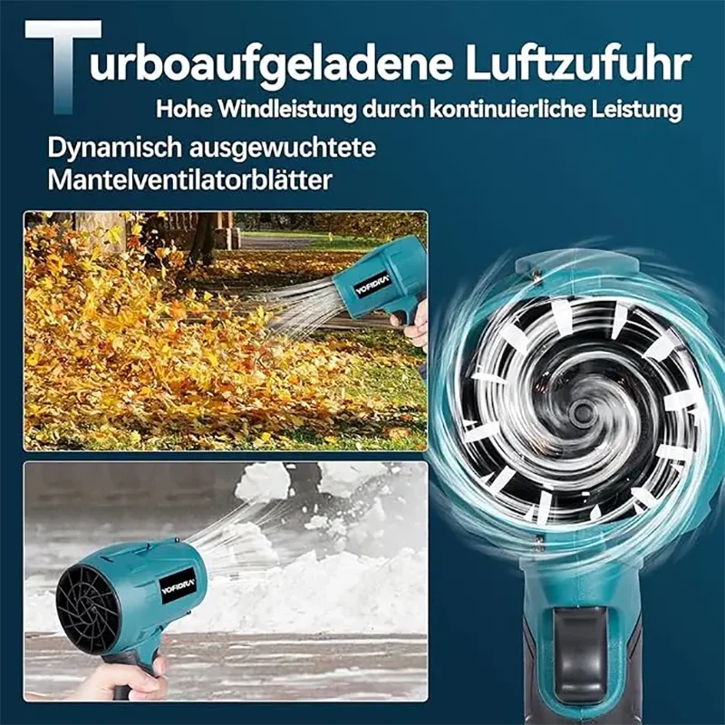 Yofidra 28000RPM Cordless Electric Air Blower With 18V Battery
