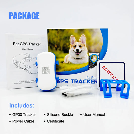 WANWAYTECH GPS Pet Tracker QR Code Anti Lost IoT SIM
