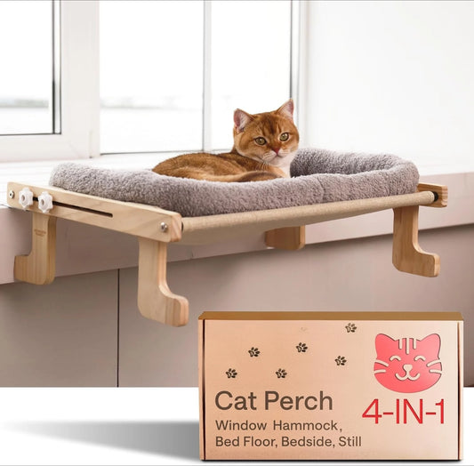 NONECN Cat Window Perch Heavy Duty Foldable Hammock Bed