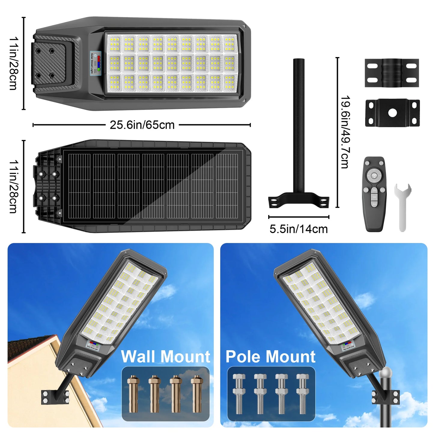 Outdoor Solar Motion Light With Dusk To Dawn Sensor