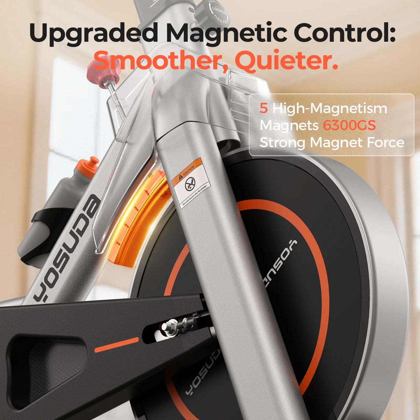 YOSUDA Magnetic Indoor Cycling Bike With App Connectivity And 300 Pound Capacity