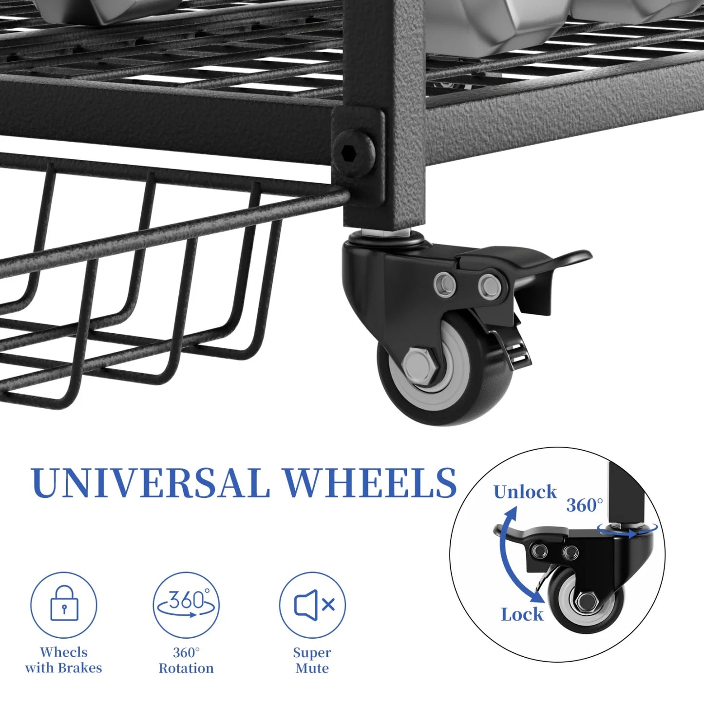Yoga Mat Storage Rack On Wheels For Home Gym Organization