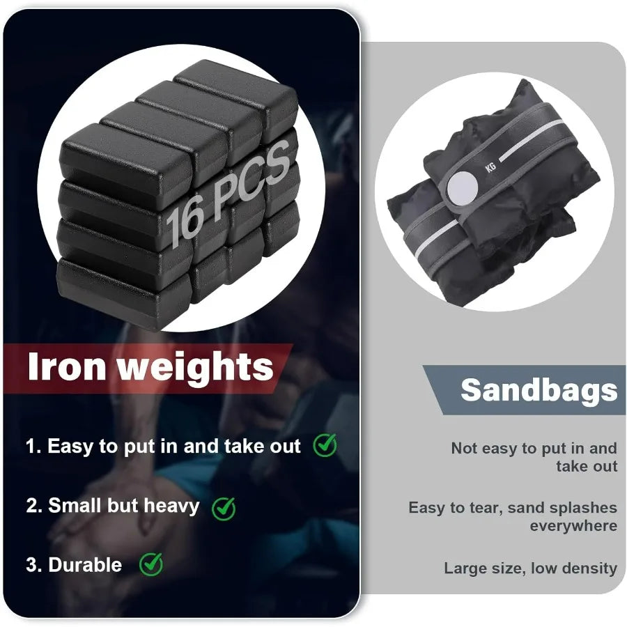 LISM Adjustable Weighted Vest For Walking And Training