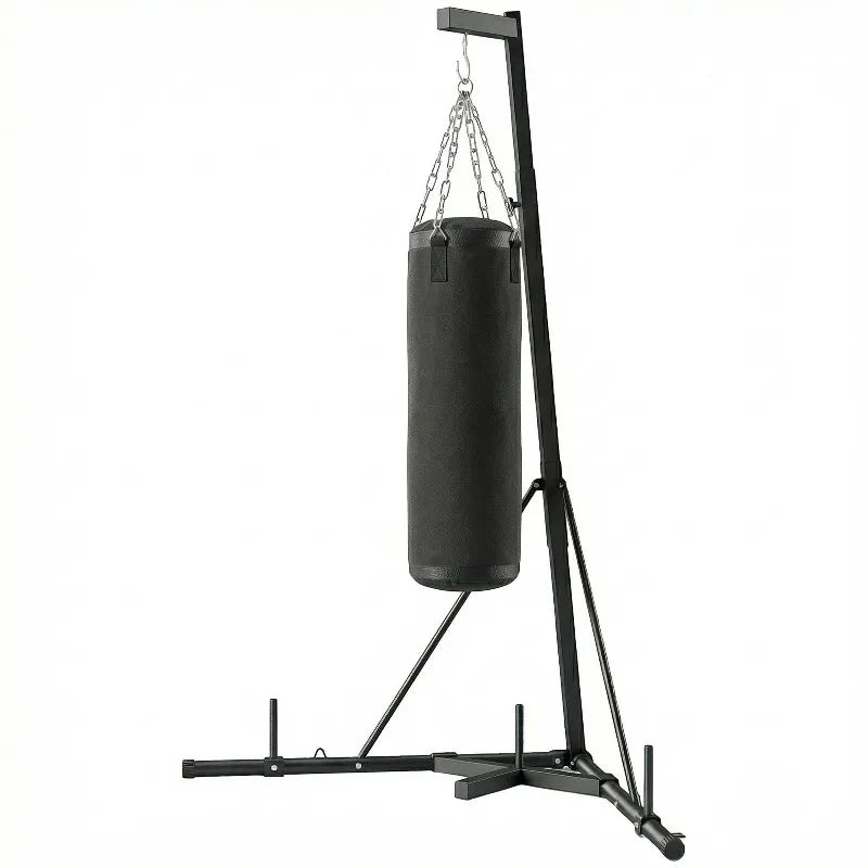 Freestanding Punching Bag Stand With Adjustable Steel Frame