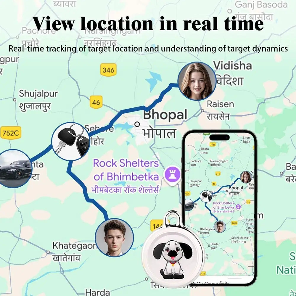 GPS Tracker For Vehicles And People No SIM Card Required