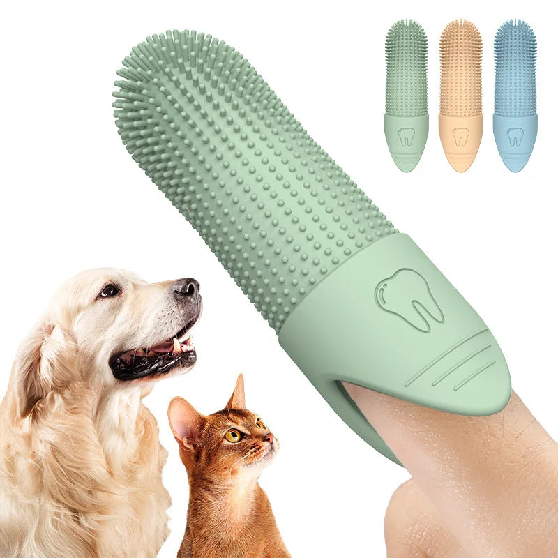 Dog Finger Toothbrush 360 Degree Cleaning Silicone Dental Care