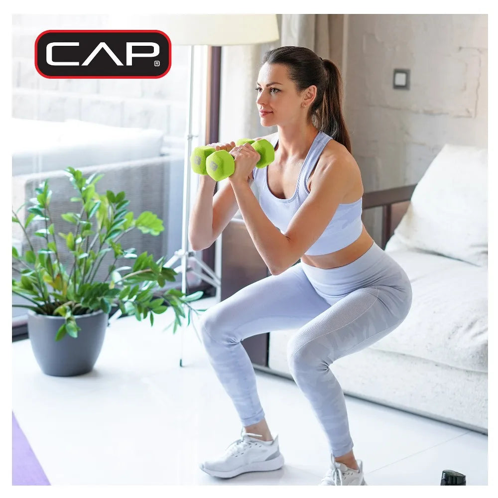 CAP Barbell Neoprene Dumbbell Pair For Home Gym Strength Training