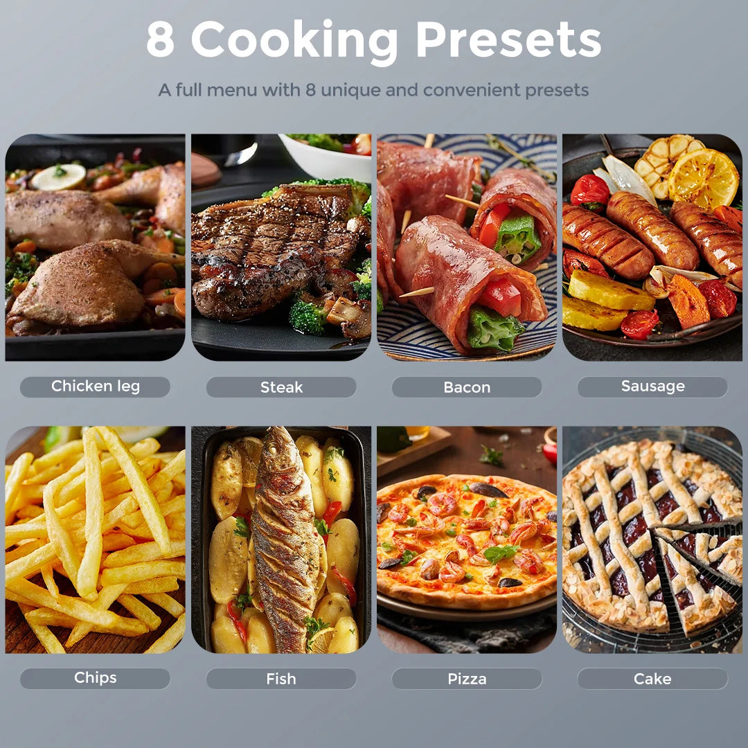 SEJOY 8-in-1 Air Fryer Oven Dehydrate Bake Keep Warm