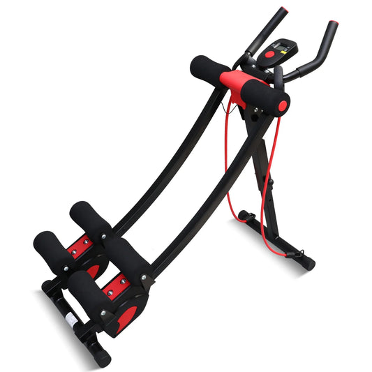 Dual Track Ab Machine And Ab Cruncher Foldable Home Gym