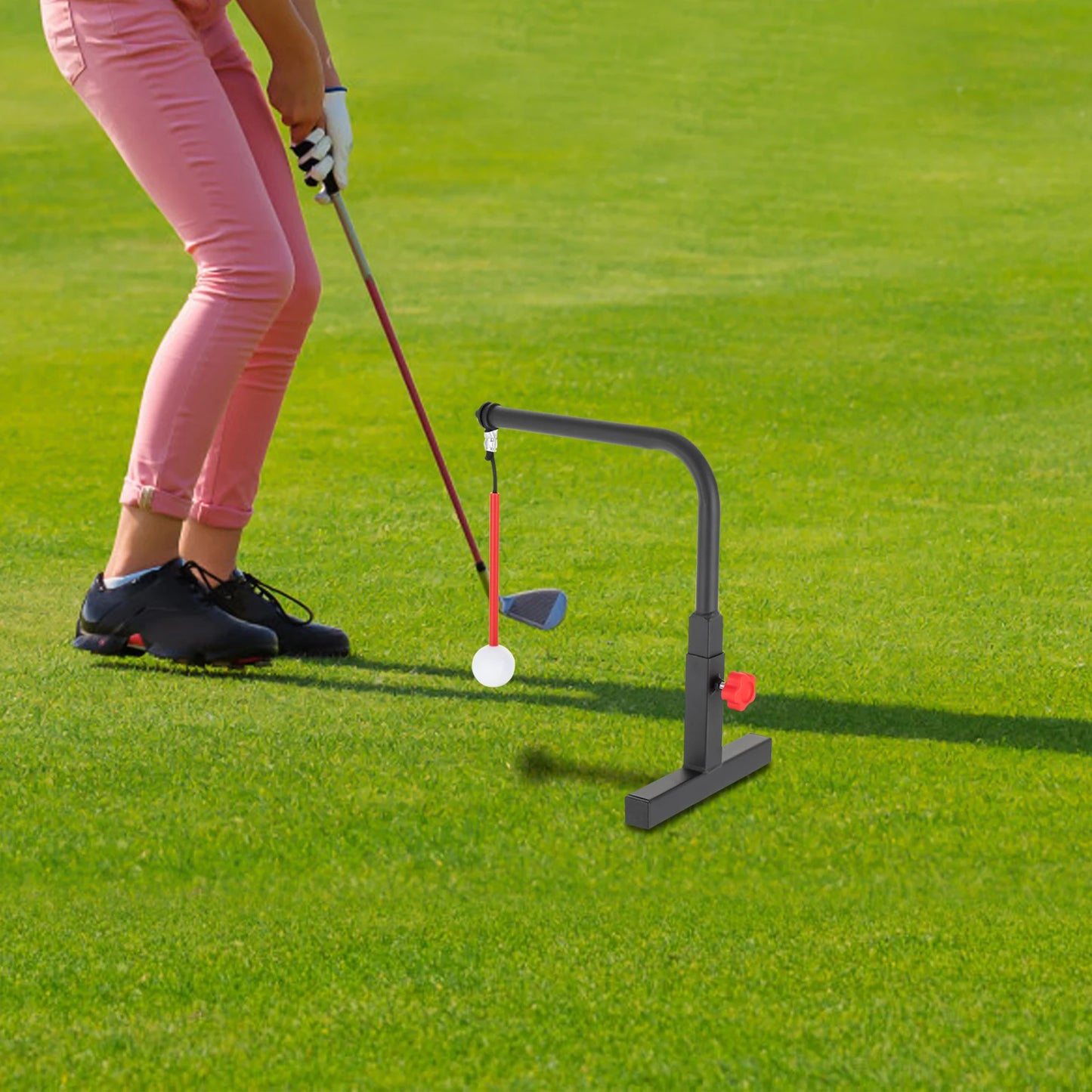 Golf Swing Trainer With Golf Ball And 3 Support Rods