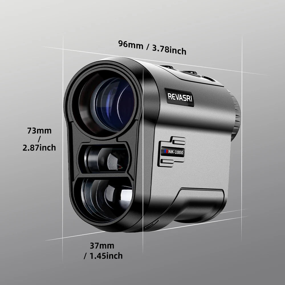 REVASRI Golf Rangefinder With 6x Magnification And Slope-Compensated Distance