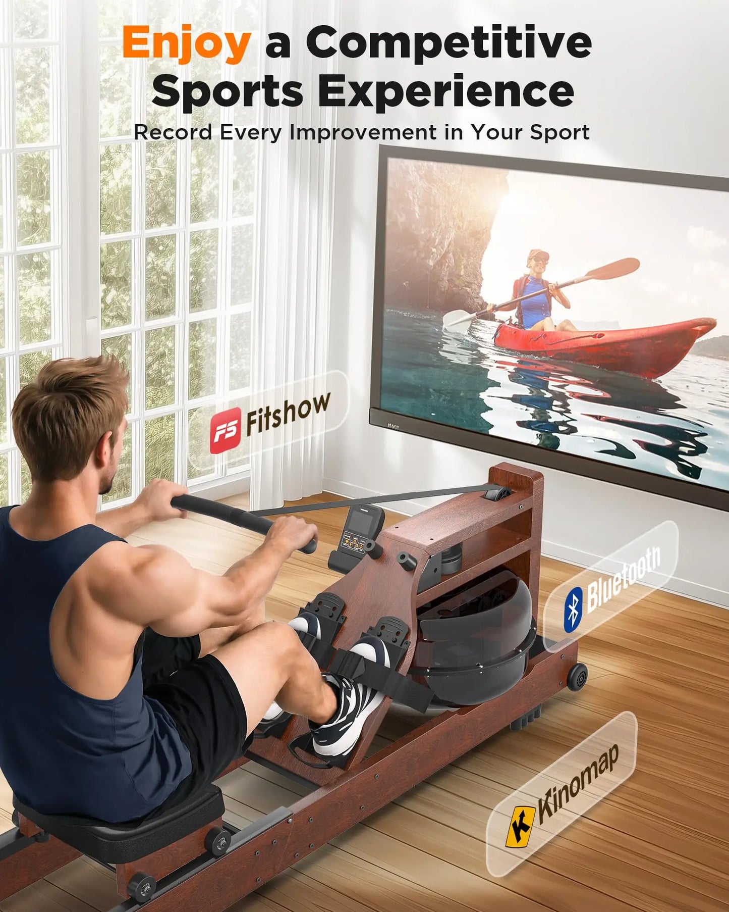 YOSUDA Water Rowing Machine for Home Use