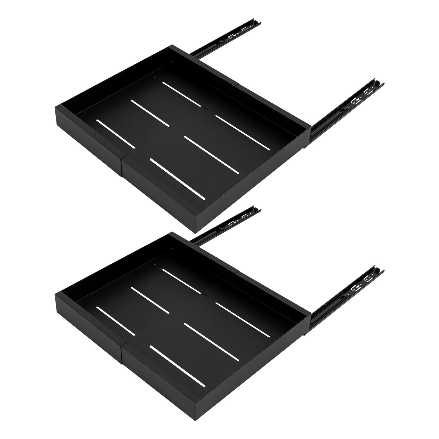 Carbon Steel Expandable Pull Out Cabinet Organizer 2 Tier Drawers
