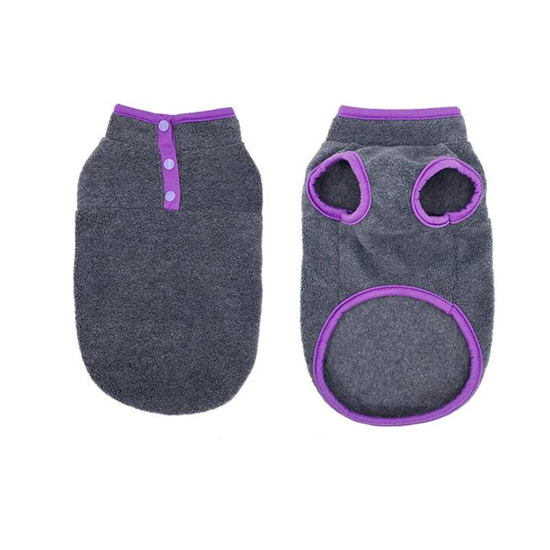 Fleece Dog Clothes For Small Dogs Autumn Winter Vest Jacket