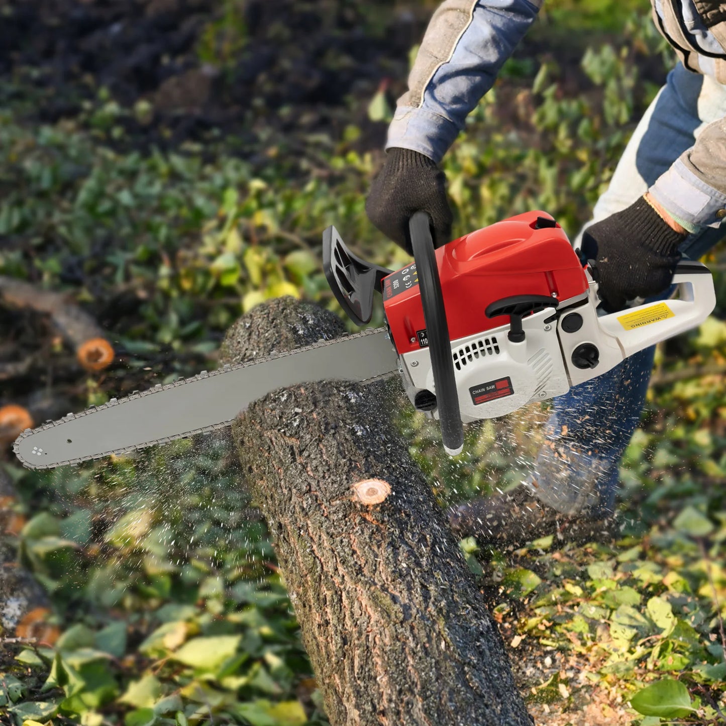 Gasoline Chainsaw 2 Stroke Engine 7500 RPM for Pruning and Cutting