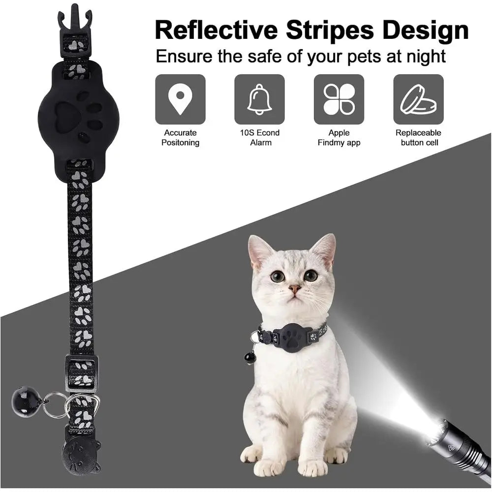 GPS Cat Collar With Bluetooth Tracker For iOS Find My