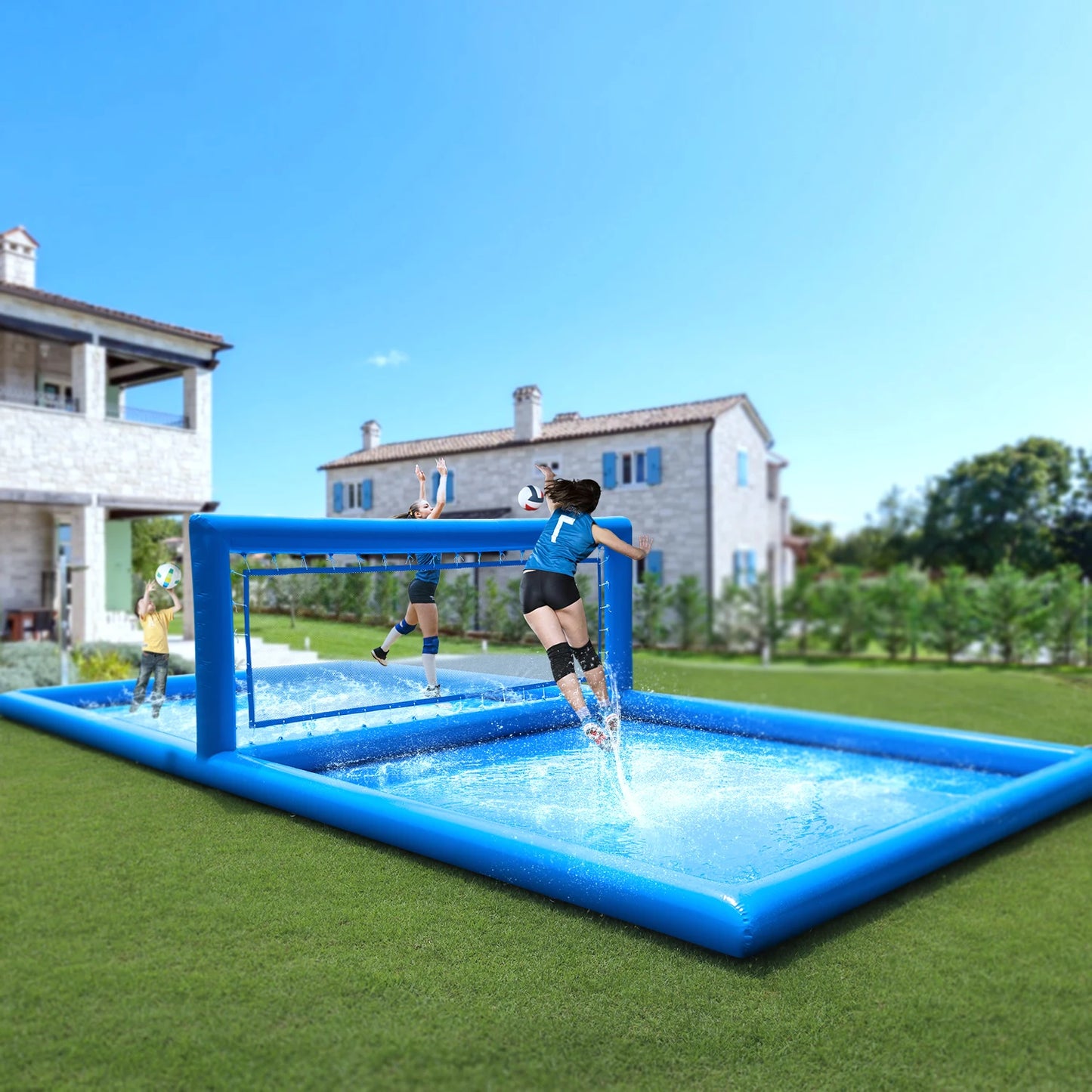 RTS Inflatable Outdoor Volleyball Court for Water Games