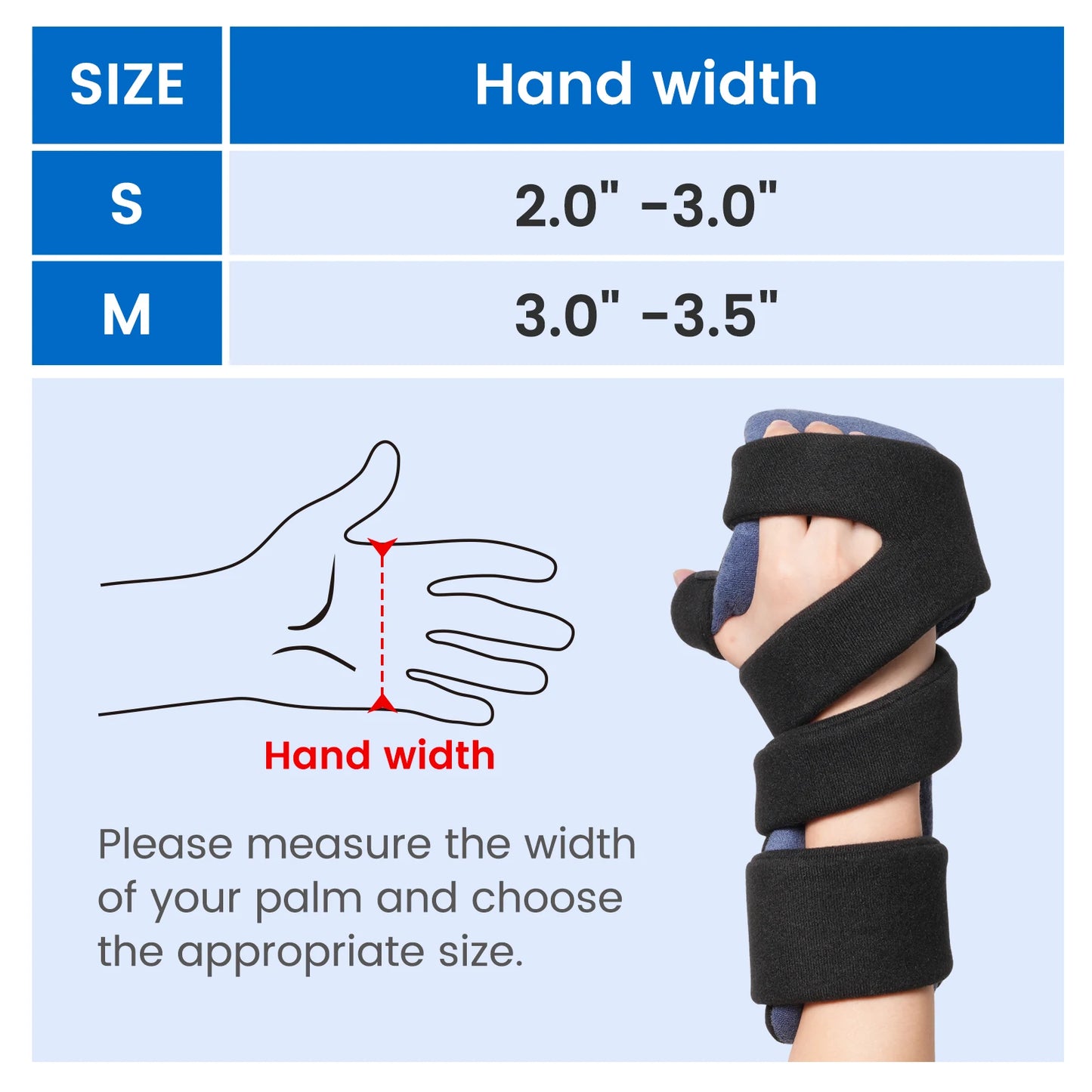 VELPEAU Adjustable Hand Splint for Carpal Tunnel Syndrome and Sprain