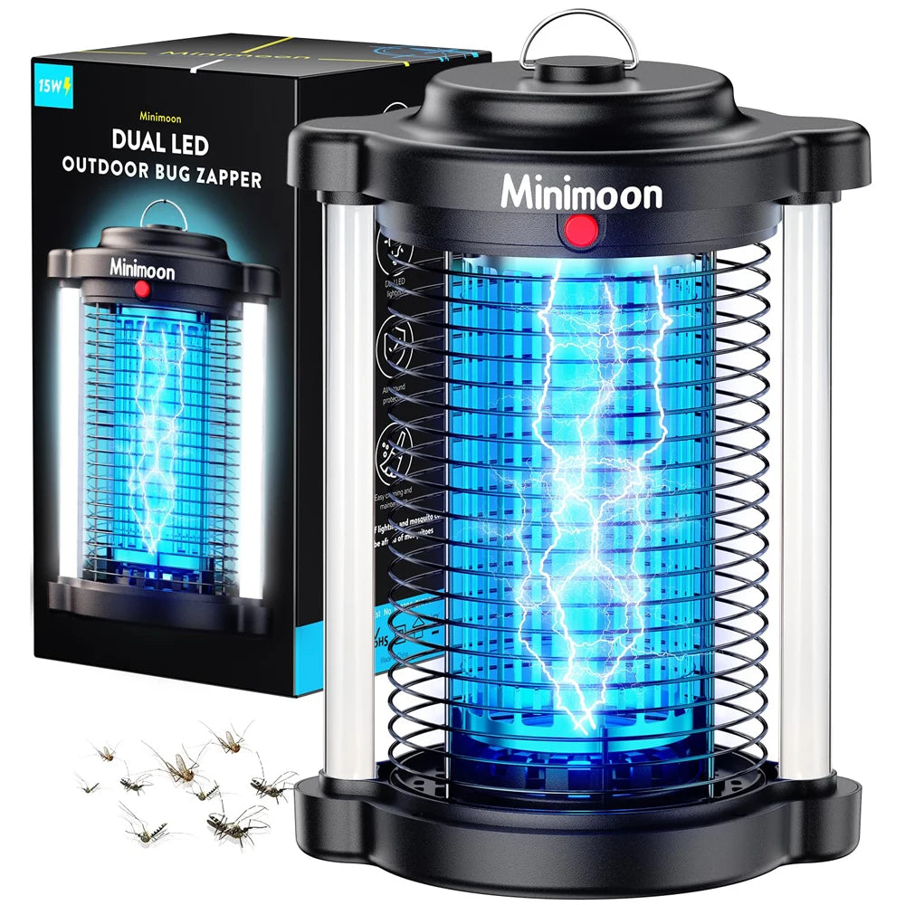 Minimoon Bug Zapper With Dual Led Lights IPX4 4200V 15W