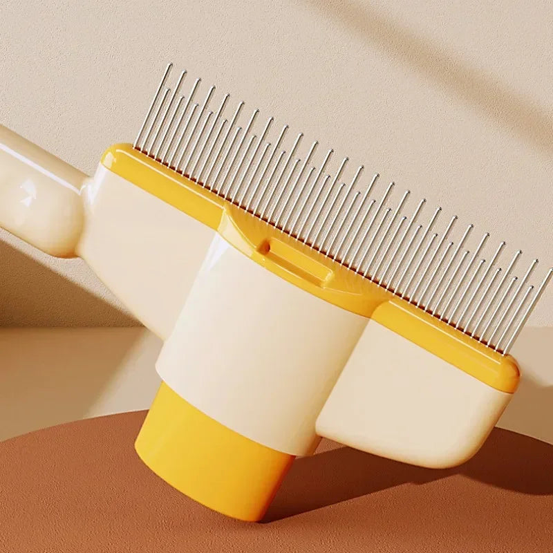 Self Cleaning Dog Comb Pet Hair Remover Grooming Brush