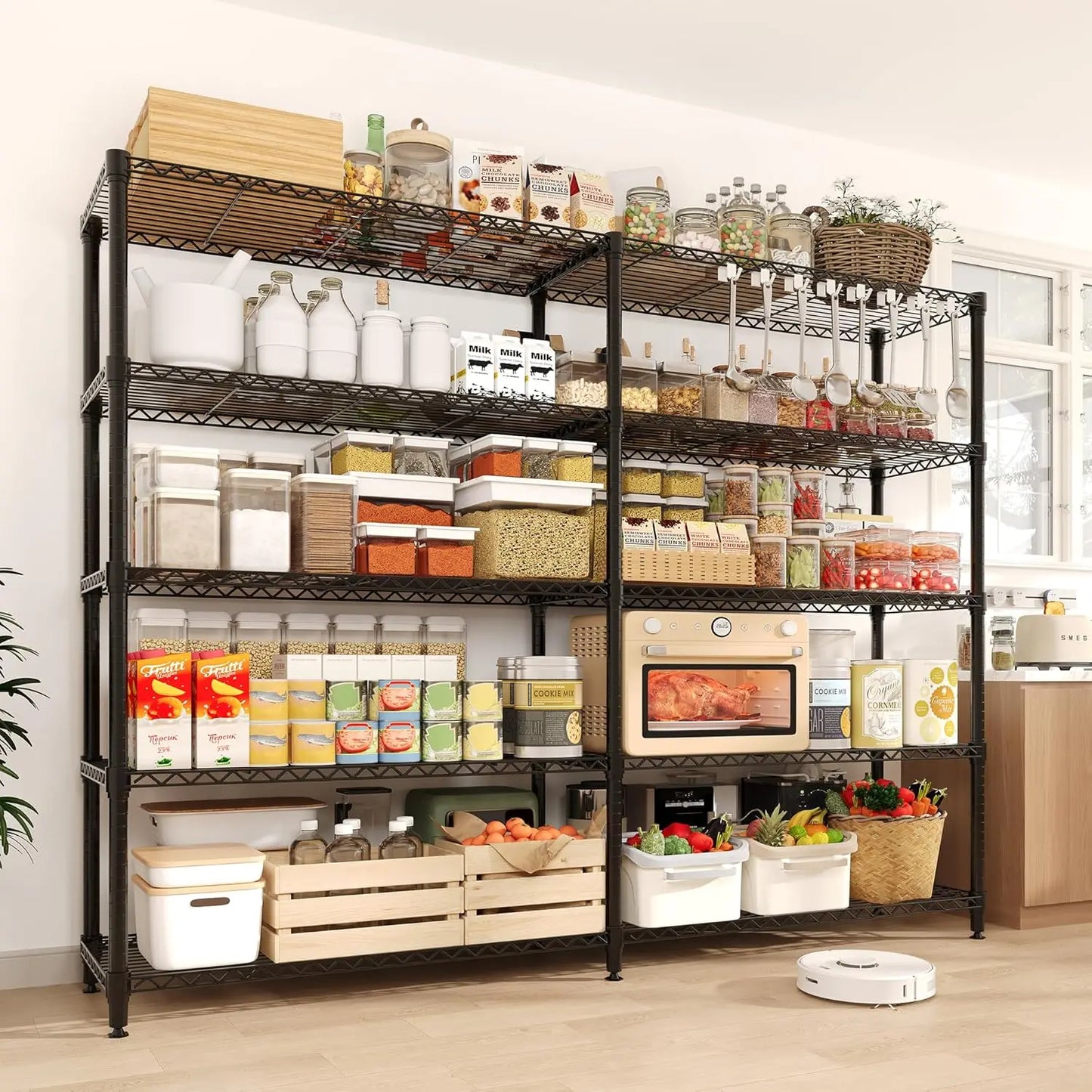 TWISTER.CK Heavy Duty 5 Tier Metal Shelving Unit Kitchen Garage