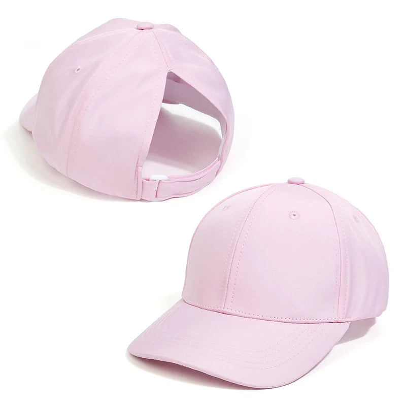 Kids Ponytail Baseball Cap Sun Hat Unisex Travel Cap