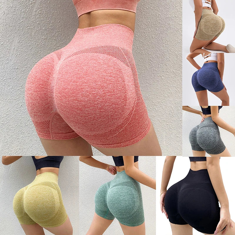 Women High Waisted Sports Shorts Quick Dry Gym Yoga Pants