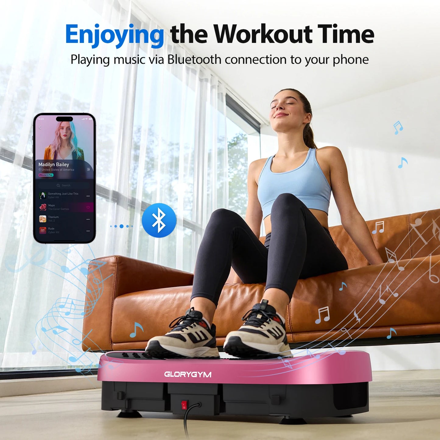 Magnetic Vibration Plate Exercise Machine for Home Gym