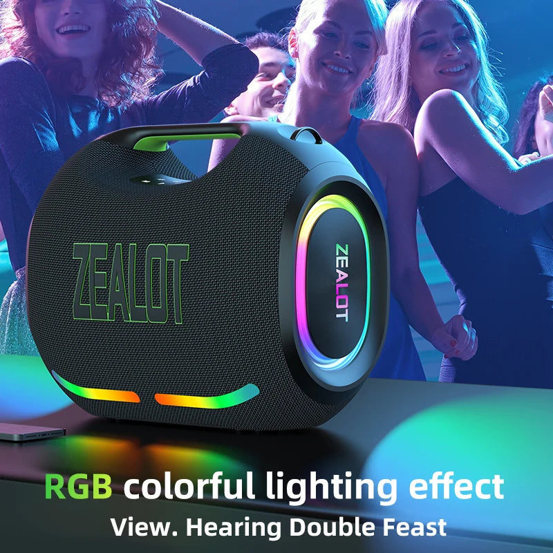 Zealot ZE21 250W Wireless Speaker Outdoor 48000mAh Battery RGB Lighting