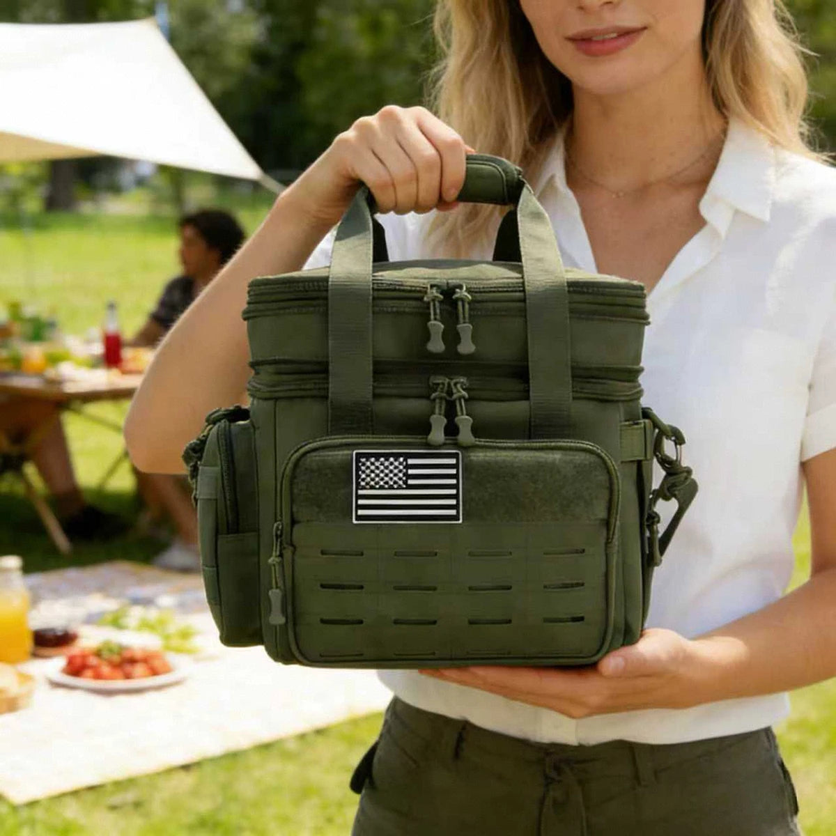 ReFire Gear Tactical Insulated Cooler Bag With MOLLE Webbing