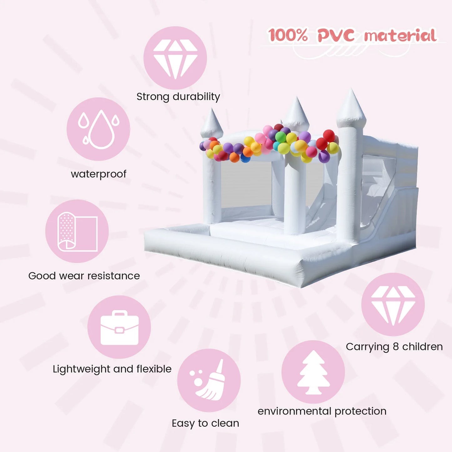 RTS Inflatable Commercial Bounce House Wedding Castle
