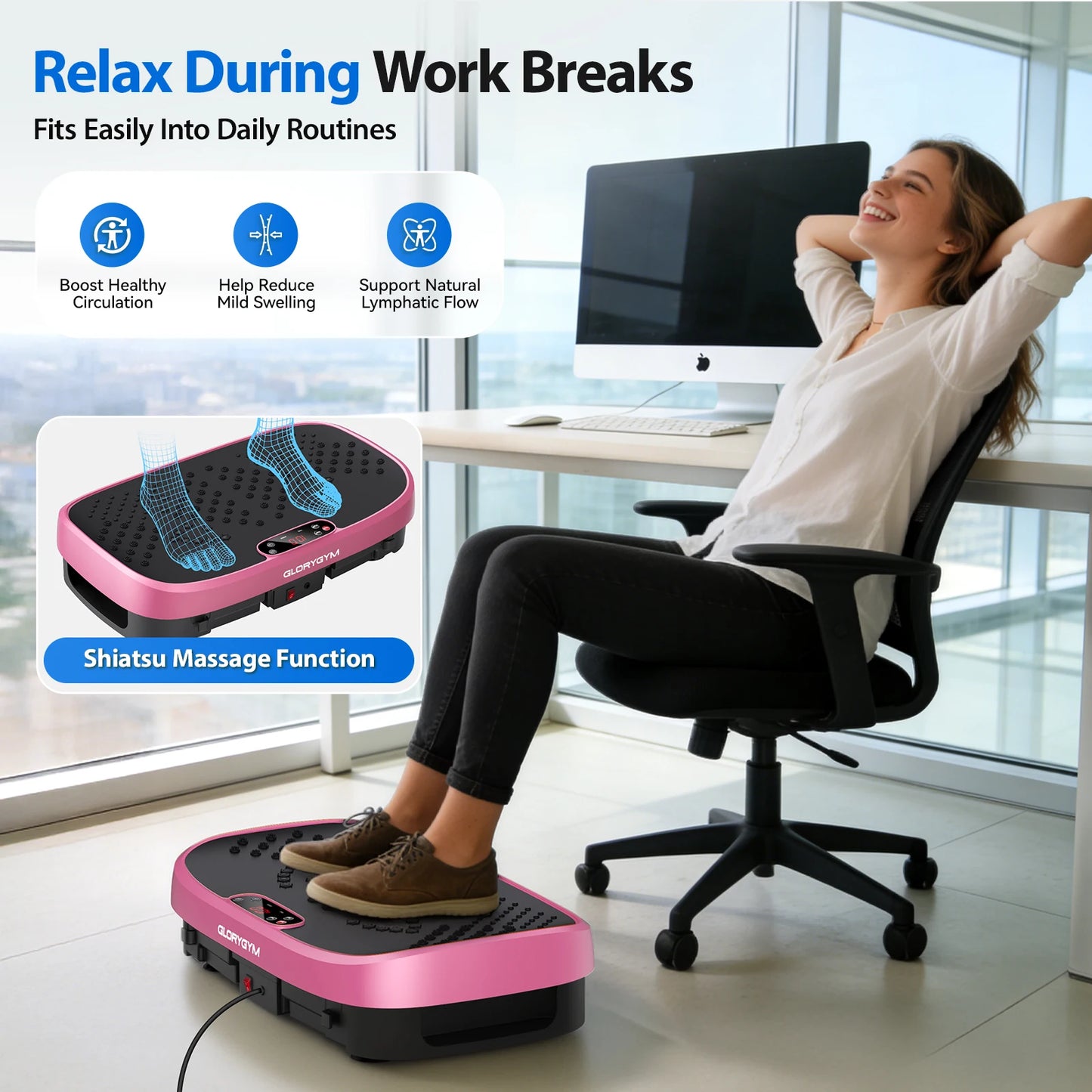 Magnetic Vibration Plate Exercise Machine for Home Gym